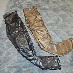 EUC - Spanx - Coated Leggings (Bundle of 2)